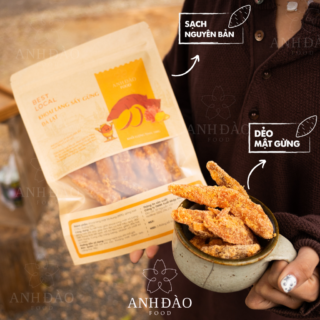 Khoai Lang Mật Tà Nung Sấy Gừng Dẻo