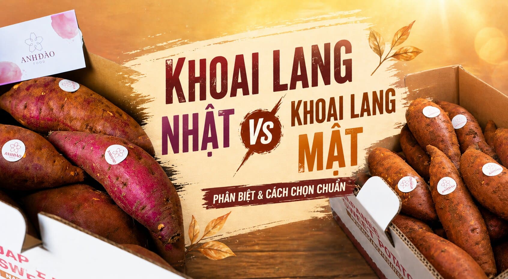 phân biệt khoai lang nhật và khoai lang mật